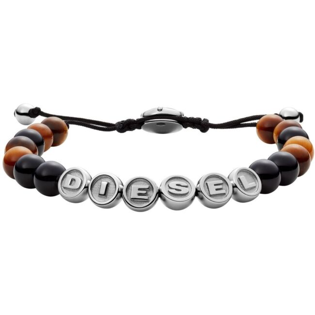 Bracciale Uomo DIESEL DX1319040 Acciaio Inossidabile Agata Occhio di Tigre