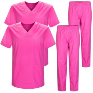 MISEMIYA - Pack * 2 PCS - Uniforme Medica con Maglia e Pantaloni Uniformi Mediche