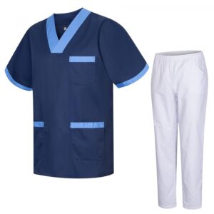 MISEMIYA - Uniformi Unisex Set Camice – Uniforme Medica con Maglia e Pantaloni Uniformi