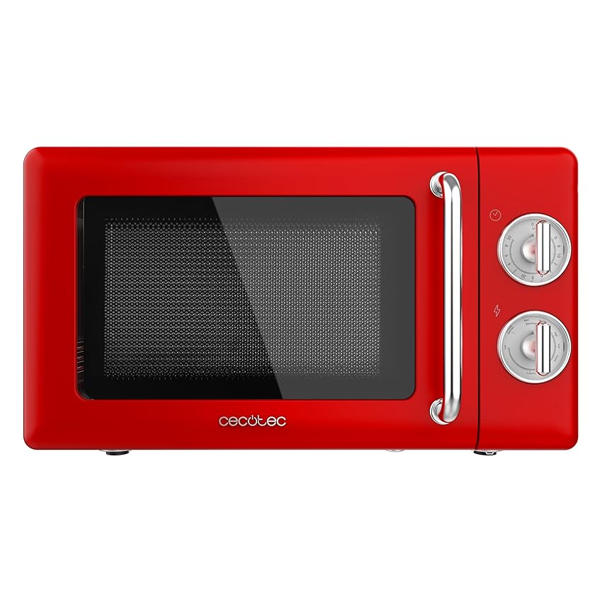 Cecotec Microonde Meccanico con griglia da 20 L Proclean 3110 Retro Red. 700 W in 6 livelli Cecotec Microonde Meccanico con griglia da 20 L Proclean 3110 Retro Red. 700 W in 6 livelli