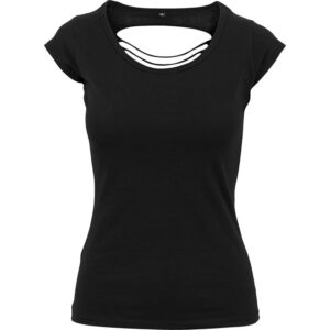 Build Your Brand Ladies Back Cut Tee