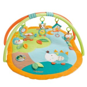 Fehn 3-D activity blanket play arch Sleeping Forest - Coperta per gattonare con 5