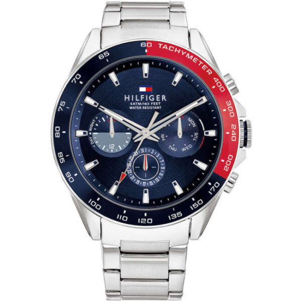 Orologio Uomo TOMMY HILFIGER OWEN 1791968 Multifunzione Bracciale Acciaio Blu