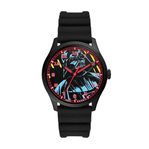 Orologio Uomo FOSSIL STAR WARS SE1107 Silicone Nero Darth Vader LIMITED EDITION