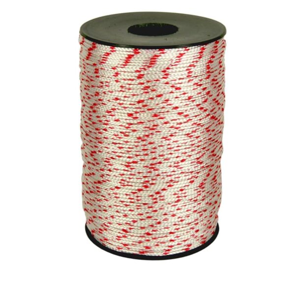 Corderie Italiane 006003465 Cordino nylon bianco/rosso 1