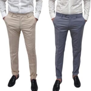 Pantaloni Sartoriali Uomo Pantalone Classico Elegante Chino Casual Leggero VEQUE