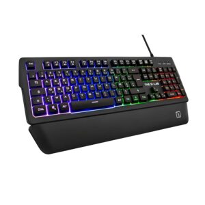 The G-Lab Keyz Palladium Tastiera Gamer AZERTY cablata USB - Retroilluminazione RGB LED Multicolore