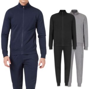 Tuta Uomo Con Zip Leggera Sportiva Maglia Felpa Pantalone Completo Cotone VEQUE
