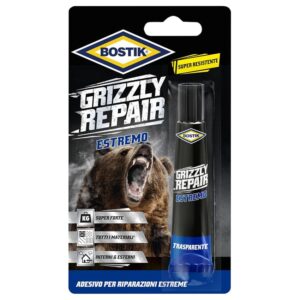 Bostik Grizzly Repair Estremo super colla per riparazioni extra forti 20g trasparente