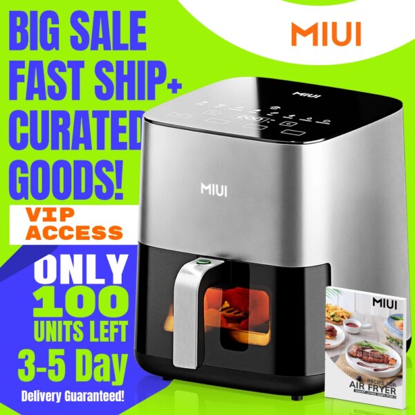 Friggitrice ad aria MIUI da 5 litri