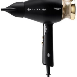Bellissima Imetec Asciugacapelli Ioni Professionale 1800W 4 Accessori Beauty Bag