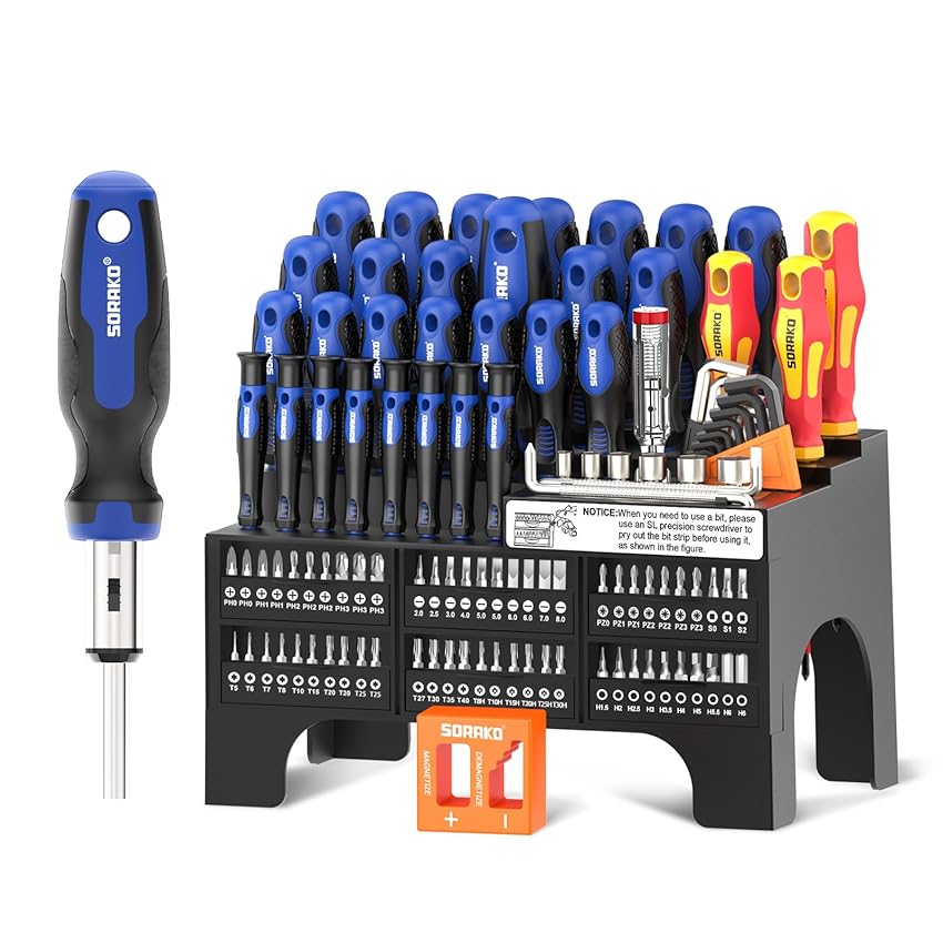 SORAKO Set cacciaviti professionali 118 pezzi SORAKO Set cacciaviti professionali 118 pezzi