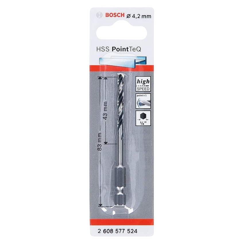 Bosch Accessories PointTeQ Punta per trapano esagonale per metallo Bosch Accessories PointTeQ Punta per trapano esagonale per metallo