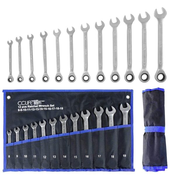 CCLIFE Set Chiavi a Cricchetto