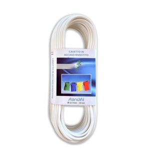 IPEA Cavo Stendibiancheria da 3.5 mm in Acciaio – 20 Metri – Made in Italy – Filo