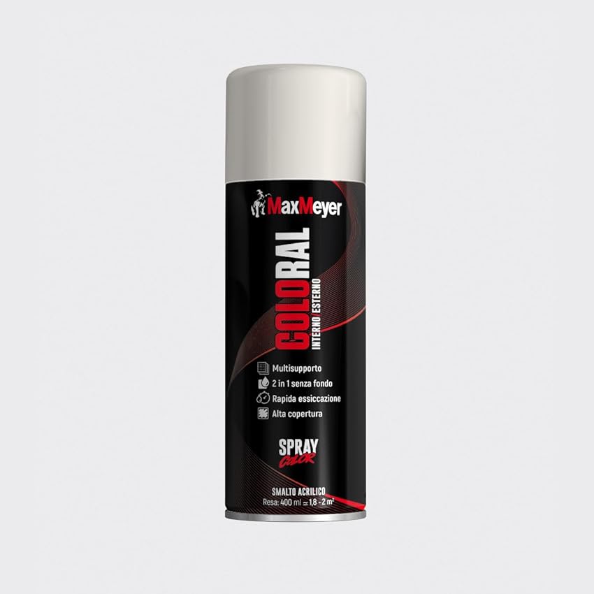 MAXMEYER Spray Coloral 0.4L Ral 9010 Bianco Lucido MAXMEYER Spray Coloral 0.4L Ral 9010 Bianco Lucido