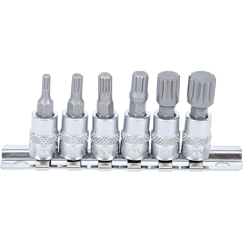 SET 6 PZ bussole XZN attacco 1/4" BGS2162 SET 6 PZ bussole XZN attacco 1/4" BGS2162