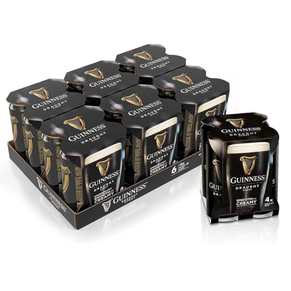 Guinness Birra ad alta fermentazione Draught - Pack di 24 Lattine da 0