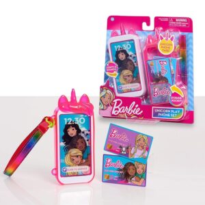 Set di cellulare giocattolo di Barbie Unicorn con luci e suoni