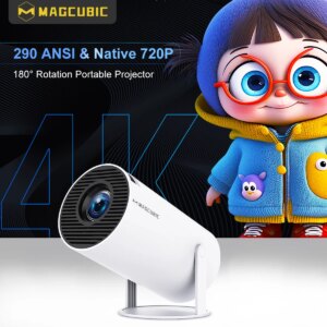 Proiettore Transpeed 4K Wifi6 HY300 Pro Android 11 290 ANSI Dual WIFI Allwinner H713