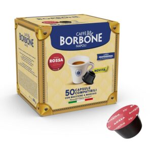 Caffè Borbone Miscela Rossa - 50 capsule - Compatibili con le Macchine Nescafè®* Dolce Gusto®*