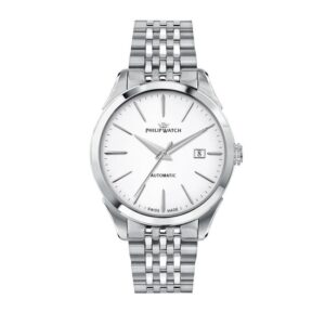 Philip Watch Roma – Orologio Uomo Automatico Acciaio/Bianco (R8223217002)