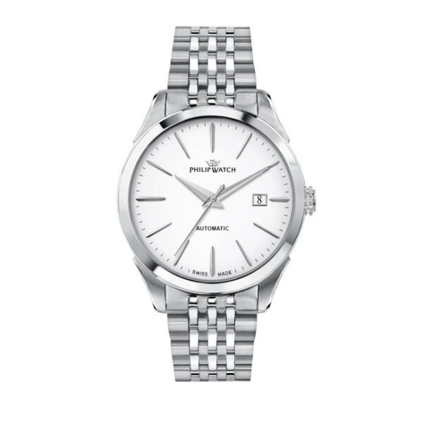 Philip Watch Roma – Orologio Uomo Automatico Acciaio/Bianco (R8223217002)