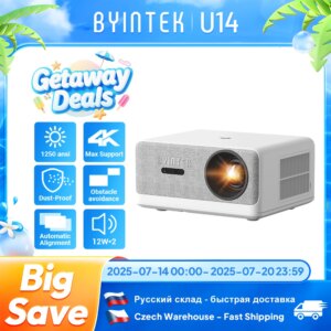 BYINTEK LOVE U14 Proiettore Full HD 1080P 4K Smart Bluetooth WiFi 6 supportato 1250ANSI