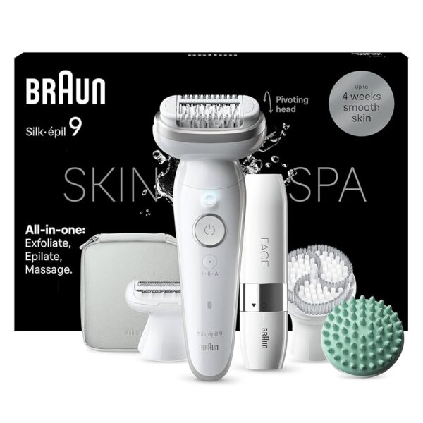 Braun Silk-épil 9 SkinSpa Depilatore Donna