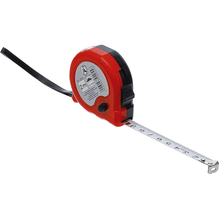 BGS Diy 2055 | Metro a nastro | 2 m | larghezza 12 mm | con passante | sistema di BGS Diy 2055 | Metro a nastro | 2 m | larghezza 12 mm | con passante | sistema di