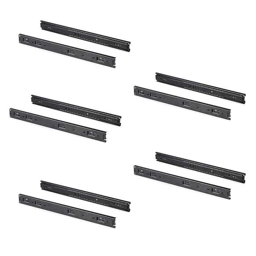 Emuca - Guide per cassetti con cuscinetti a sfera 45mm x 500mm Emuca - Guide per cassetti con cuscinetti a sfera 45mm x 500mm