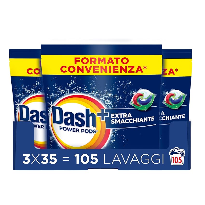 Dash Power Pods Detersivo Lavatrice In Capsule Extra Smacchiante Dash Power Pods Detersivo Lavatrice In Capsule Extra Smacchiante