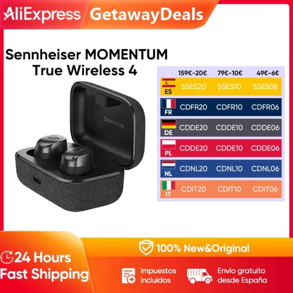 Sennheiser MOMENTUM True Wireless 4 Smart Headphones BT5.4 Crystal Clear Sound 30
