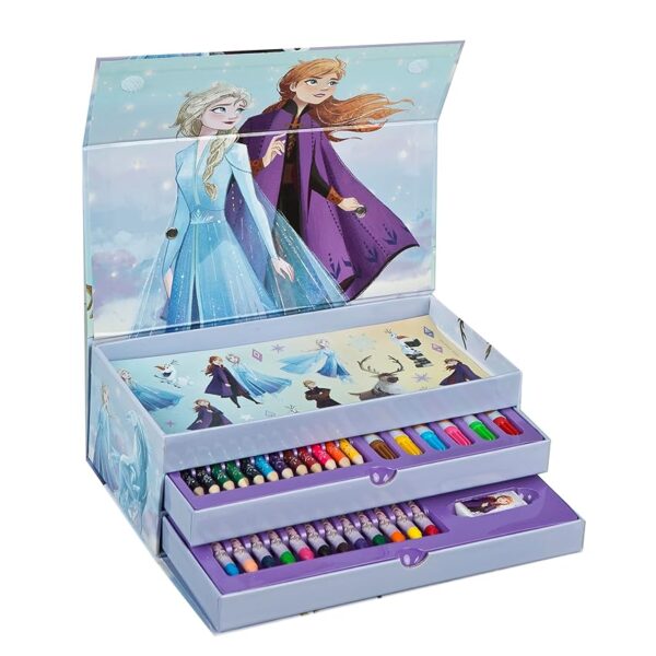Undercover - Valigetta da pittura Frozen 44 pezzi – Set creativo per bambini con 3