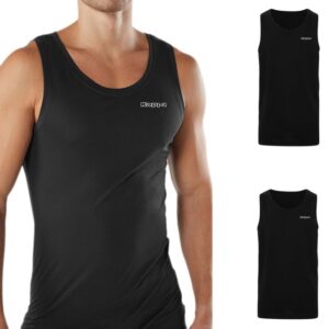 Set 2 Pezzi Canotta Uomo Kappa Canottiera 100% Cotone Kit Maglia Shirt Intimo