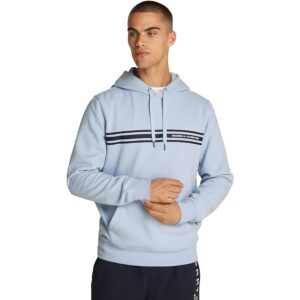 Tommy Hilfiger Uomo Felpa Central Chest Stripe con Cappuccio