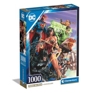 Clementoni- Dc Comics Justice League League-1000 Pezzi