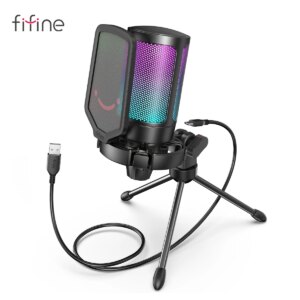 FIFINE Microfono da gioco a condensatore USB