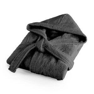 Bassetti Morbido Accappatoio 400 gr con Cappuccio 100% Cotone Uomo Donna Spugna Taglie Forti