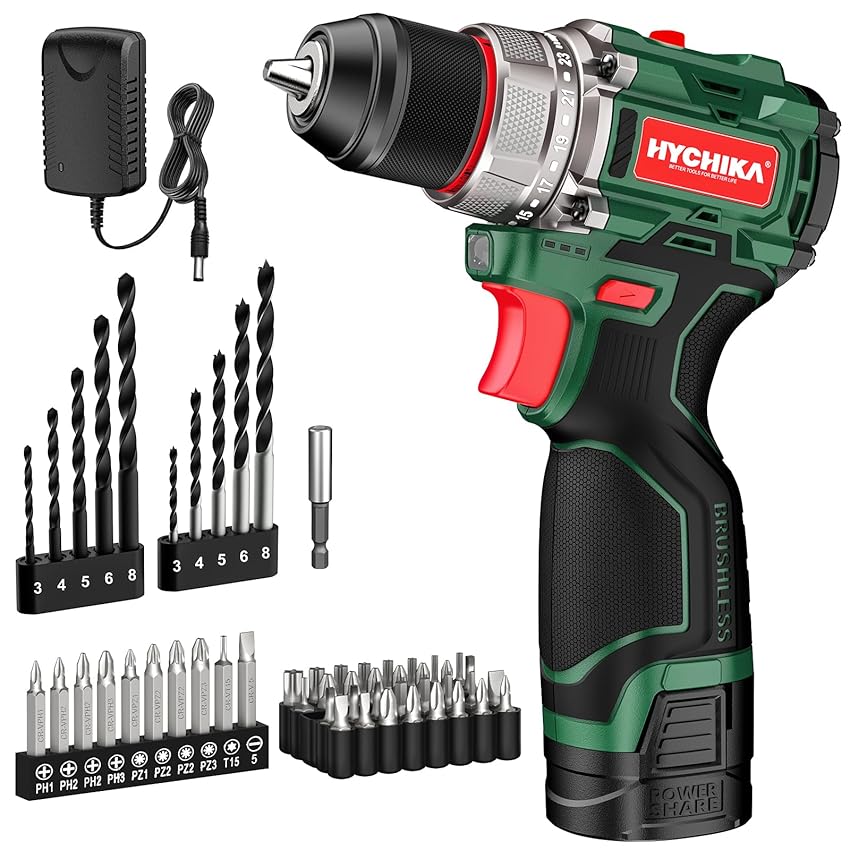 HYCHIKA Trapano Avvitatore Batteria HYCHIKA Trapano Avvitatore Batteria