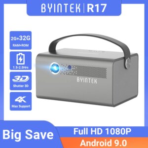 BYINTEK R17 Proiettore 4K Smart 3D Android WiFi Mini proiettore DLP portatile Full