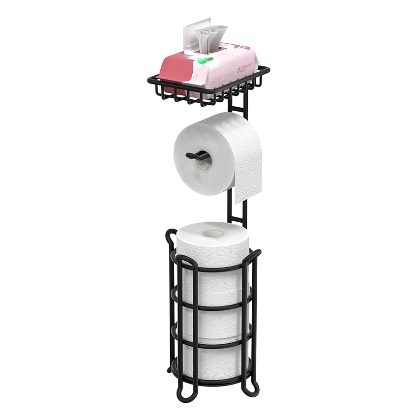 TreeLen Porta carta igienica TreeLen da terra – Dispenser per rotoli di carta igienica TreeLen Porta carta igienica TreeLen da terra – Dispenser per rotoli di carta igienica