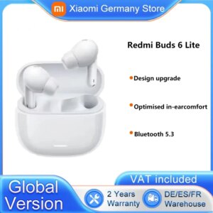 Versione globale Xiaomi Redmi Buds 6 Lite Auricolare Bluetooth 5.3 Aggiornamento del design Comfort in