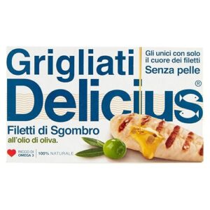 Delicius Scatola Filetti di Sgombro Grigliato o/oliva 90g