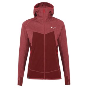 SALEWA Puez Hybrid Polarlite Felpa con cappuccio da donna in pile softshell