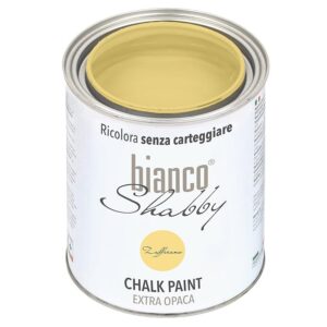 CHALK PAINT Zafferano per Mobili e Pareti - Pittura Shabby Chic Vintage EXTRA OPACA (1 Litro)