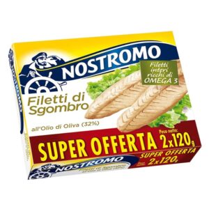 Nostromo - Filetti di Sgombro interi all'olio di oliva