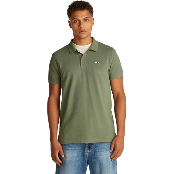 Tommy Jeans Tjm Slim Placket Polo Ext Dm0Dm20676