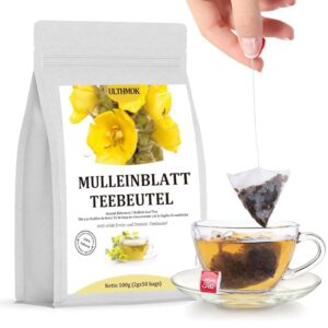 Mullein Leaf Tea | Foglia di Verbasco | Tisana di Verbasco 50 Bustine | Ingredienti naturali al 100%