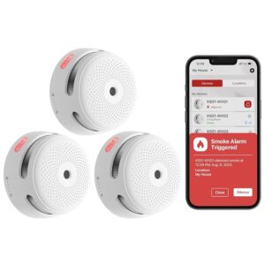 X-Sense Rilevatore di Fumo e Allarme con Wi-Fi Integrato